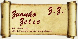 Zvonko Zelić vizit kartica